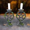 Wiccan Pentagram Candlesticks 15cm (Set of 2) Witchcraft & Wiccan NEMESIS NOW | EASTER SALE