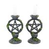 Wiccan Pentagram Candlesticks 15cm (Set of 2) Witchcraft & Wiccan NEMESIS NOW | EASTER SALE