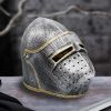 Bascinet Helmet (Pack of 3) 20.5cm x 27cm x 15cm History and Mythology RRP Under 10