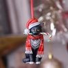 Candy Cane Cat Hanging Ornament (LP) 9cm Cats Verkaufte Artikel