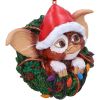 Gremlins Gizmo in Wreath Hanging Ornament 10cm Fantasy Top 200