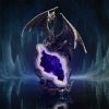Midnight Custodian 20.5cm Dragons LED & Glasfaser