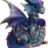 Orb Hoard (Blue) 15.5cm Dragons Drachenfiguren