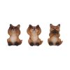 Three Wise Foxes 8.5cm Animals Die Drei Affen Figuren