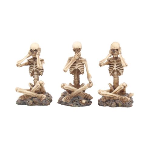 See No, Hear No, Speak No Skeletons(Set 3)8.5cmP6 Skeletons Statues Small (Under 15cm)