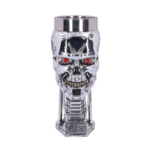 Terminator 2 Head Goblet 17cm Sci-Fi LED & Glasfaser