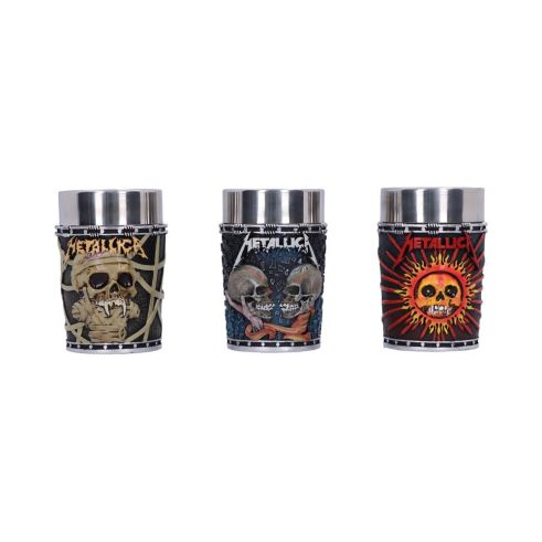 Metallica Shot Glass set 8.5cm (Set of 3) Band Licenses Band Merch Product Guide