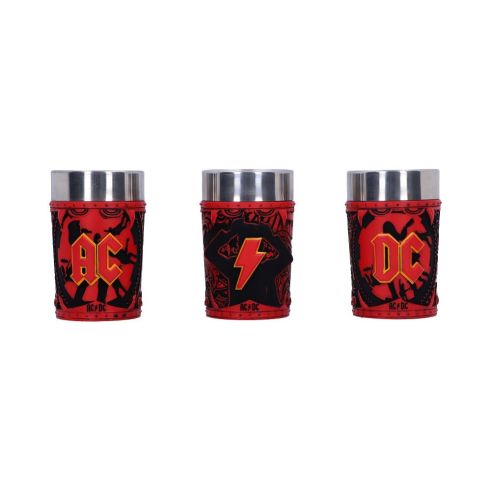ACDC Logo Shot Glass Set (Set of 3) 8.7cm Band Licenses NEMESIS NOW | EASTER SALE