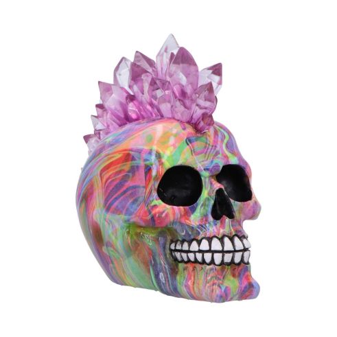 Psychedelic Crystal 17cm Skulls LED & Glasfaser