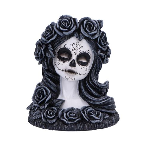 Flor de Muerte Tea Light Holder 10.5cm Skulls Gifts Under £100