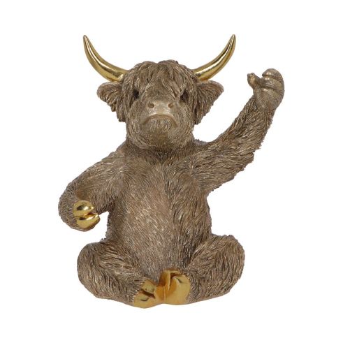 Gold Highland Cow Wine Bottle Holder Nicht spezifiziert Father's Day
