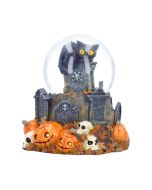 Pumpkin Patch Snow Globe Cats Spooky Season