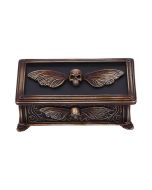 Death's Head Treasure Box 14.5cm Gothic Halloween RRP Below 20