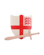 St. George Shield 35cm & Wooden Sword 34cm History and Mythology NEMESIS NOW | EASTER SALE