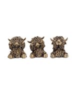 Three Wise Gold Highland Cows Nicht spezifiziert Gifts Under £100