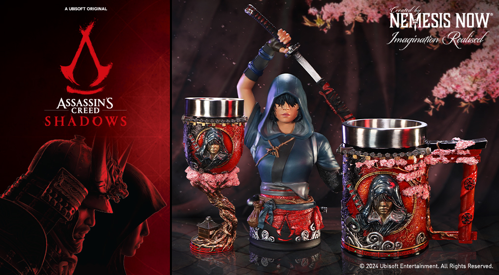 Assassin’s Creed Wholesale Collectibles: Shadows Launch, Giveaways & Collector Highlights
