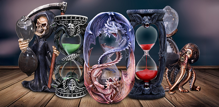 Nemesis Now's range of Sand Timers feature several designs including exclusive designs from Anne Stokes.