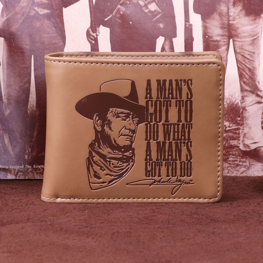 Nemesis Now John Wayne Tasse „A Man's Gotta Do“ – 455 Ml, Spülmaschinen- & Mikrowellengeeignet, Braun