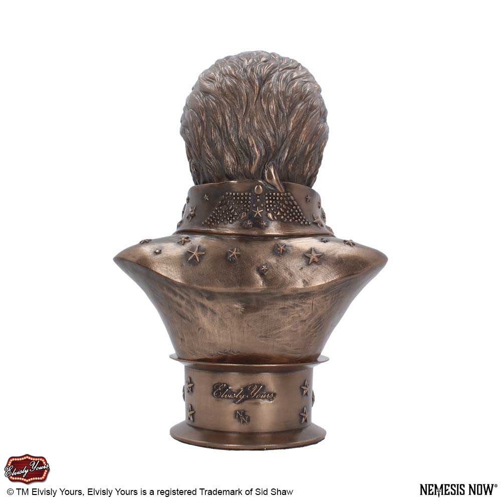 Buste Elvis Presley En Résine Bronze - 33 Cm - Collection Nemesis Now - Cadeau Fan - 5