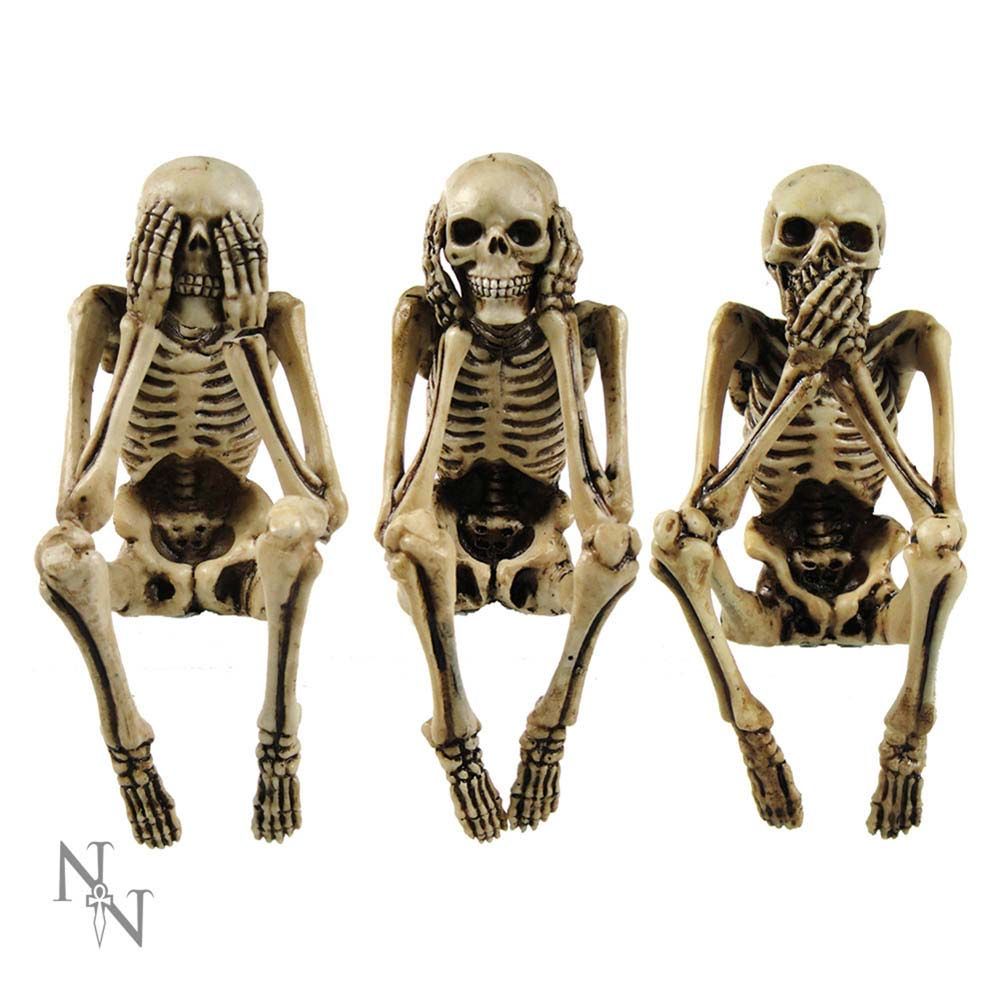 Nemesis Now Skull Ornament Glow In The Dark 10cm - Groceries