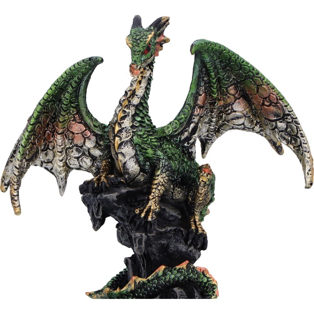Den Defender Green Dragon Protector Figurine 10cm main image 1
