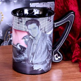 Nemesis Now Elvis The King Tasse – Keramik, 340 Ml, Mikrowellen- & Spülmaschinenfest, Rot