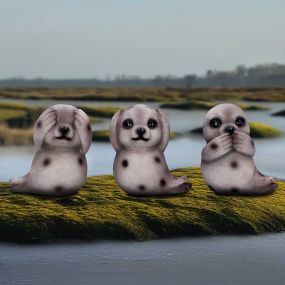 Three Wise Seals 7.5cm