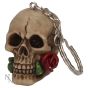Rose From The Dead Keyrings (Pack of 6) 4.6cm Skulls Sale Items