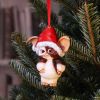Gremlins Gizmo Santa Hanging Ornament 10.3cm Fantasy NEMESIS NOW | EASTER SALE
