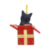 Present Cat Hanging Ornament (LP) 9cm Cats Sale Items