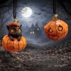 Pumpkin and Patch Hanging Ornaments (Set of 2) Cats Spooky Season