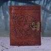 Pentagram Leather Emboss Journal+Lock(SIW) Witchcraft & Wiccan Stock Arrivals