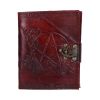 Pentagram Leather Emboss Journal+Lock(SIW) Witchcraft & Wiccan Stock Arrivals