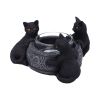 Familiar Trio Tea Light Holder 10cm Cats Every Day Is Halloween