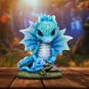 Blue Poppy Flower Dragon 11cm Dragons Flower Dragons
