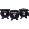Positive Energy Cauldrons (Set of 6) 6cm Witches Stock Release Winter 2025 Launch