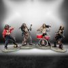 One Hell Of A Band! (Set 4) 10cm Skeletons Every Day Is Halloween