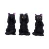 Three Wise Felines 8.5cm Cats Top 200 None Licensed