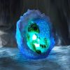 Geode Nest (Green) 12.5cm Dragons LED Figurines