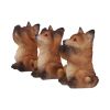 Three Wise Foxes 8.5cm Animals See No, Hear No, Speak No Evil