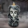 Flor de Muerte Backflow Incense Burner 16.5cm Skulls Gifts Under £100