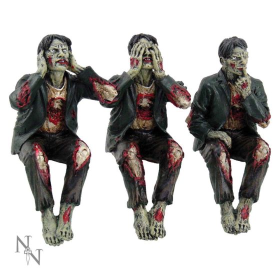See No, Hear No Speak No Evil Zombies 10cm Zombies Every Day Is Halloween