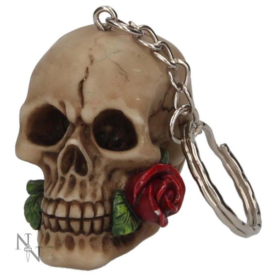 Rose From The Dead Keyrings (Pack of 6) 4.6cm Skulls Sale Items