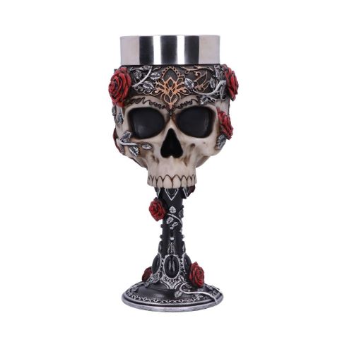 Gothic Roses Goblet 18cm Skulls Halloween Party