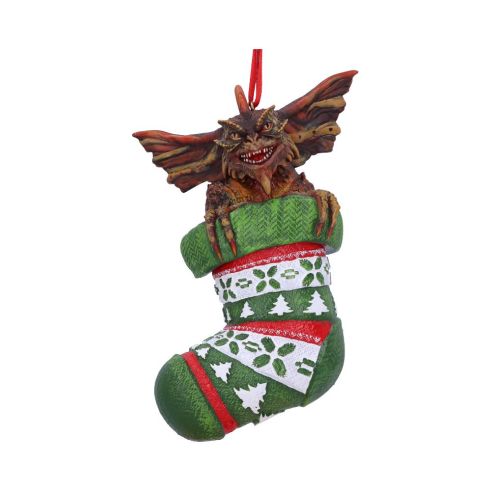 Gremlins Mohawk in Stocking Hanging Ornament 12cm Fantasy Christmas Product Guide