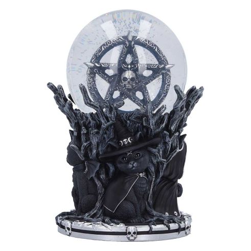 Cult Cuties Circle of Mischief Snow Globe 18cm Cats Gifts Under £100