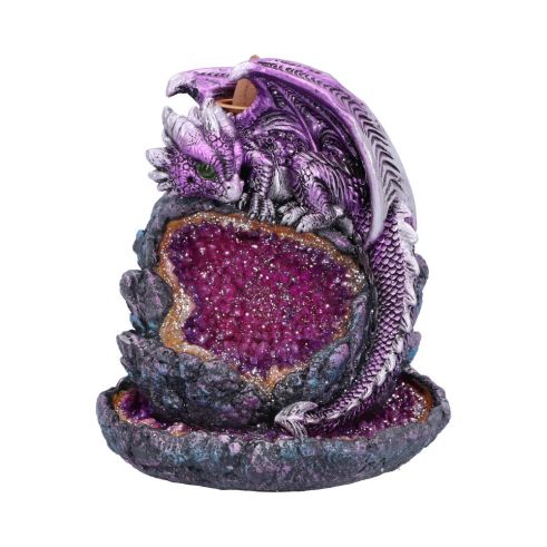 Crystalline Protector Backflow Incense Burner 14.2 Dragons LED Figurines