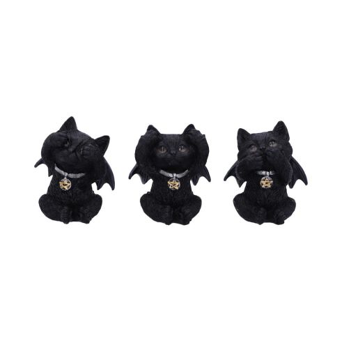 Three Wise Vampuss 9cm Cats Halloween RRP Below 20