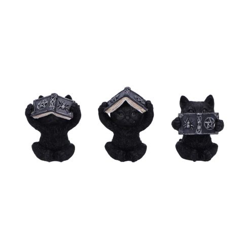 Three Wise Spell Cats 8.5cm Cats Gifts Under £100