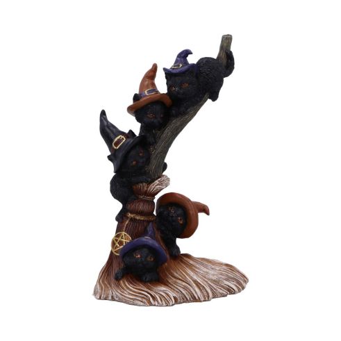 Broomstick Kindle 21cm Cats NEMESIS NOW | EASTER SALE